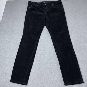 Kut from the Kloth Diana Skinny Corduroy‎ Pants Womens Skinny Jeans Black Sz 16